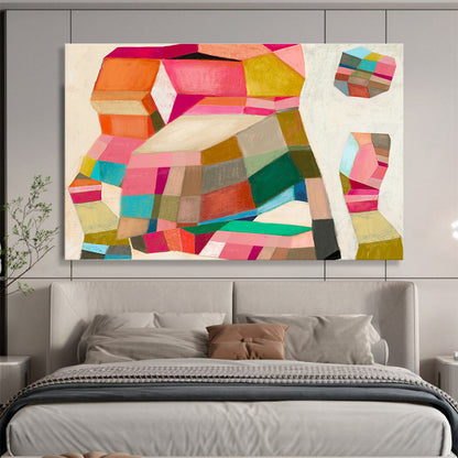 Colorful Geometric Abstract Art for Creative Workspaces DLZ2454