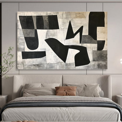 Neutral Tone Abstract: Rustic Charm for Lofts & Home Offices SC517