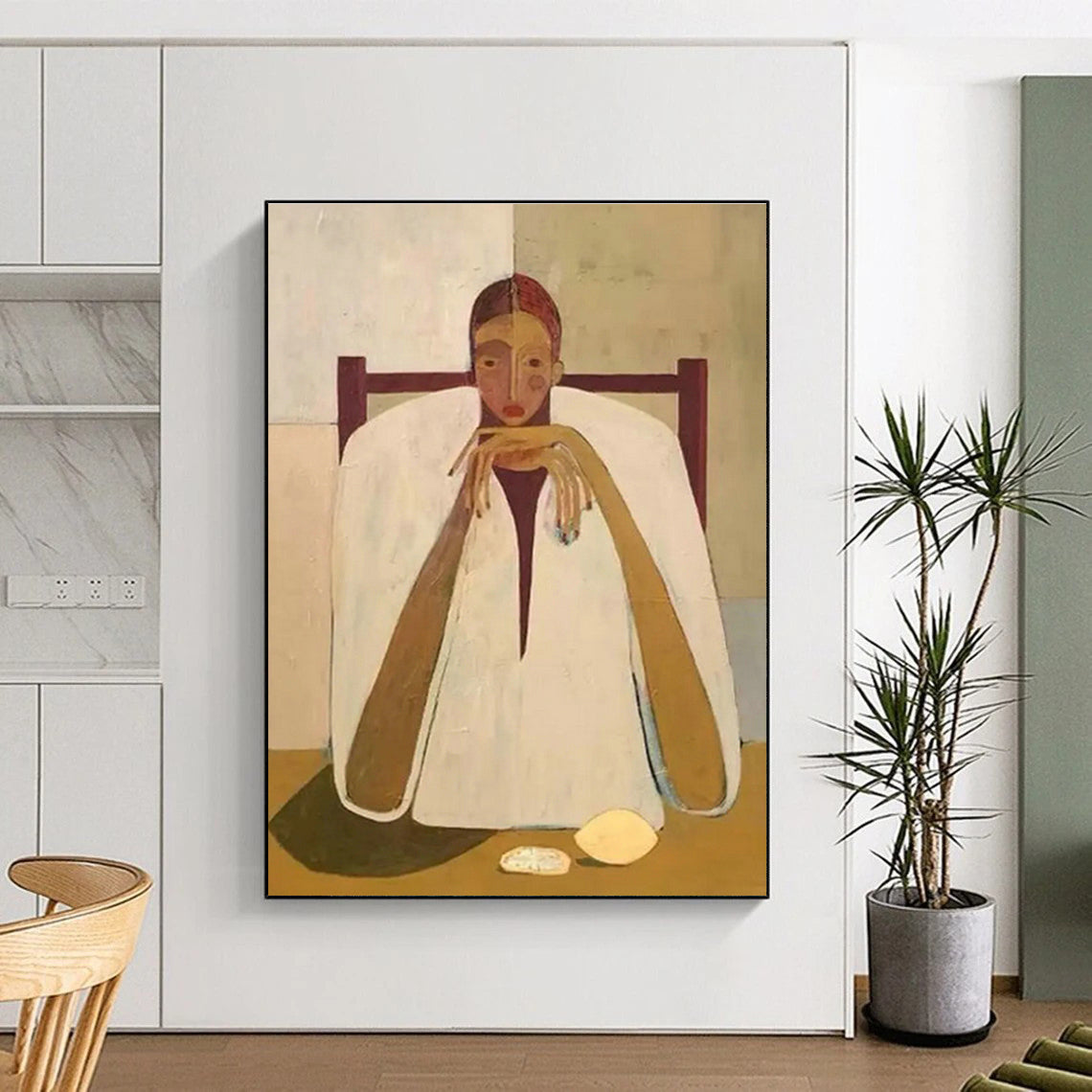 Figure Sitting Pose Art for Living Room & Bedroom DLZ0430