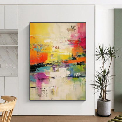 Vivid Abstract Art for Artistic Community Center & Energetic Dance Studio DLZ1557