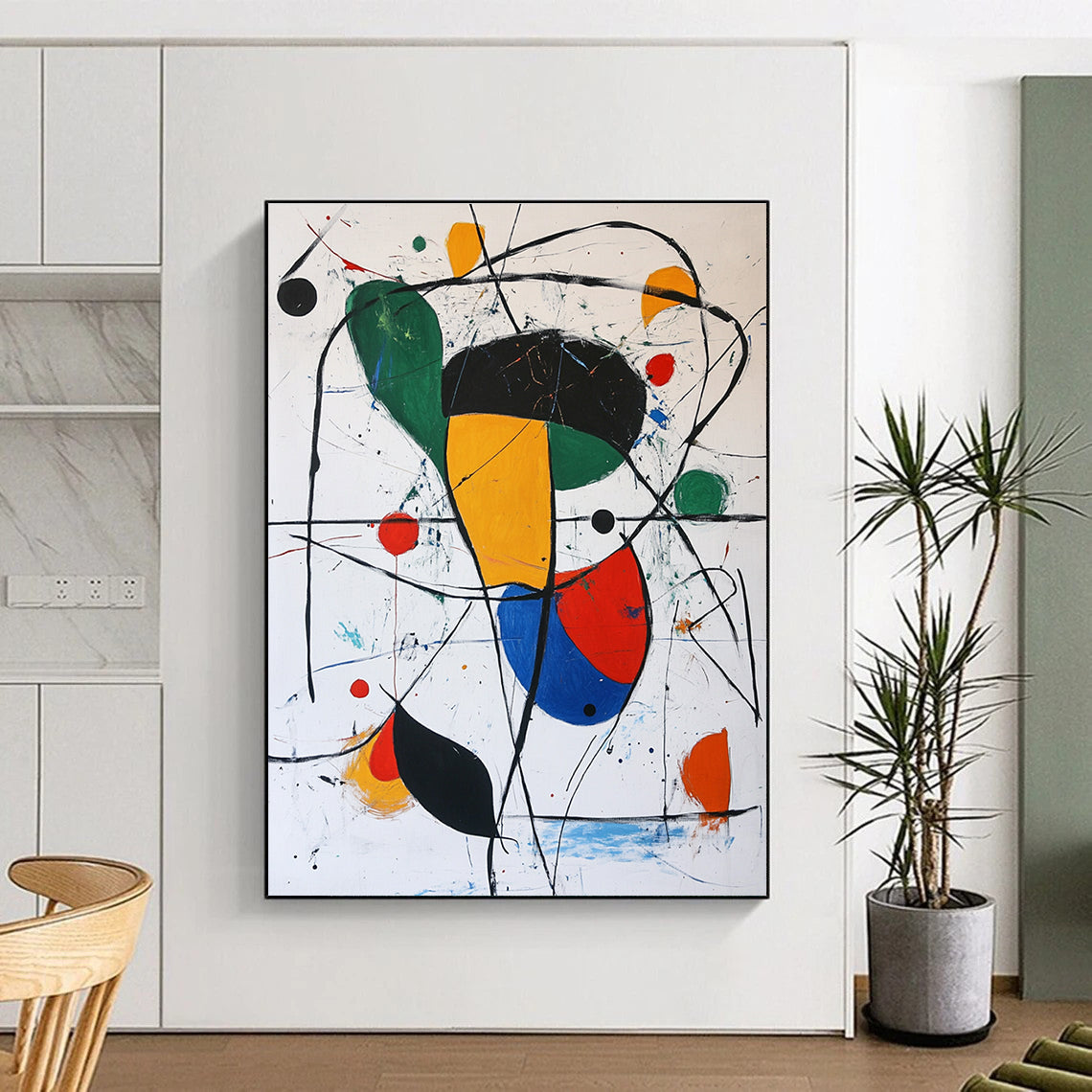 Colorful Abstract Shapes for Playful Children’s Room & Modern Art Gallery Café STSC377