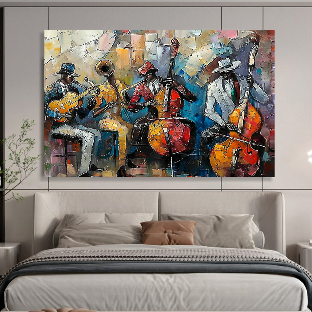Jazz Band Performance Art for Music - Themed Bar & Lounge Spaces DLZ3145