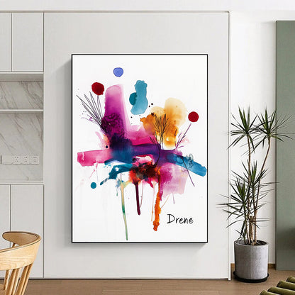 Color - Splash Abstract for Vibrant Art Studio & Lively Caf茅 STSC500