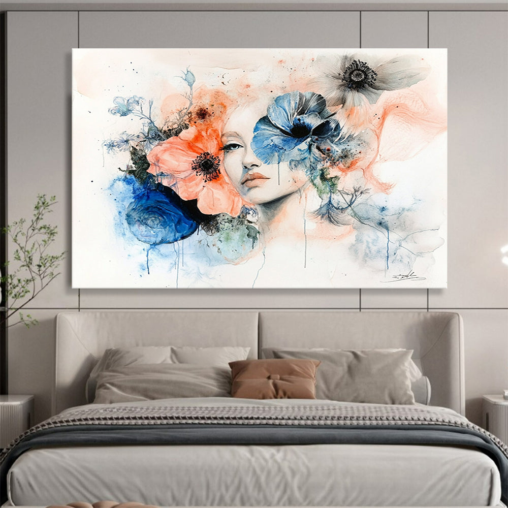 Elegant Floral Portrait for Boutique & Romantic Restaurant SC566