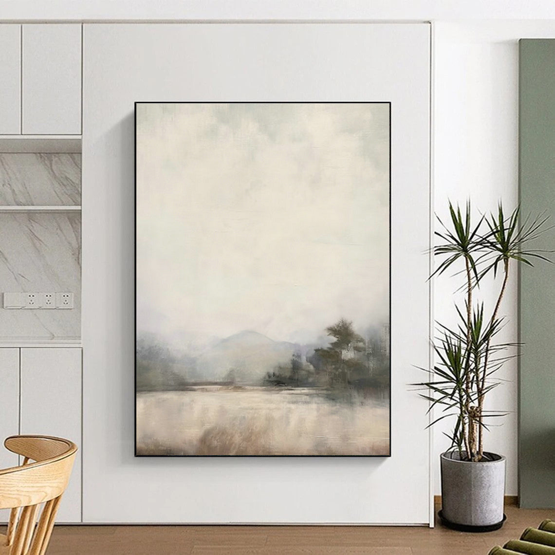 Light Landscape Art for Rustic Cabin & Meditation Garden DLZ0719