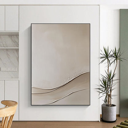 Beige Textured Abstract for Minimalist Living Room & Spa Retreat STSC867