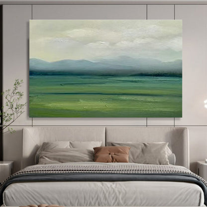Misty Landscape Oil Painting for Nature - Inspired Bedrooms DLZ2485