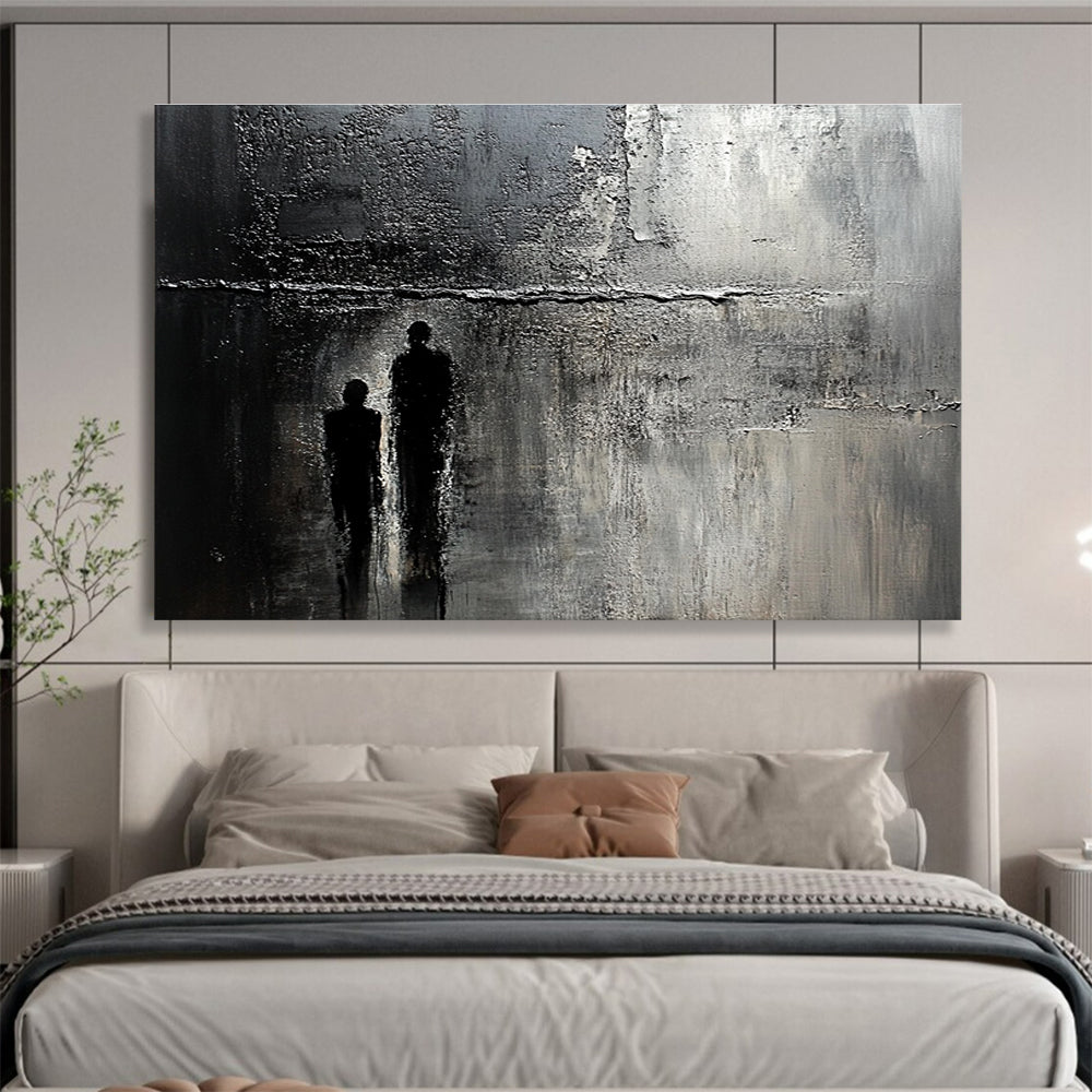 Silhouette in the Night Art for Mystery - Themed Library & Contemporary Home Office SC446