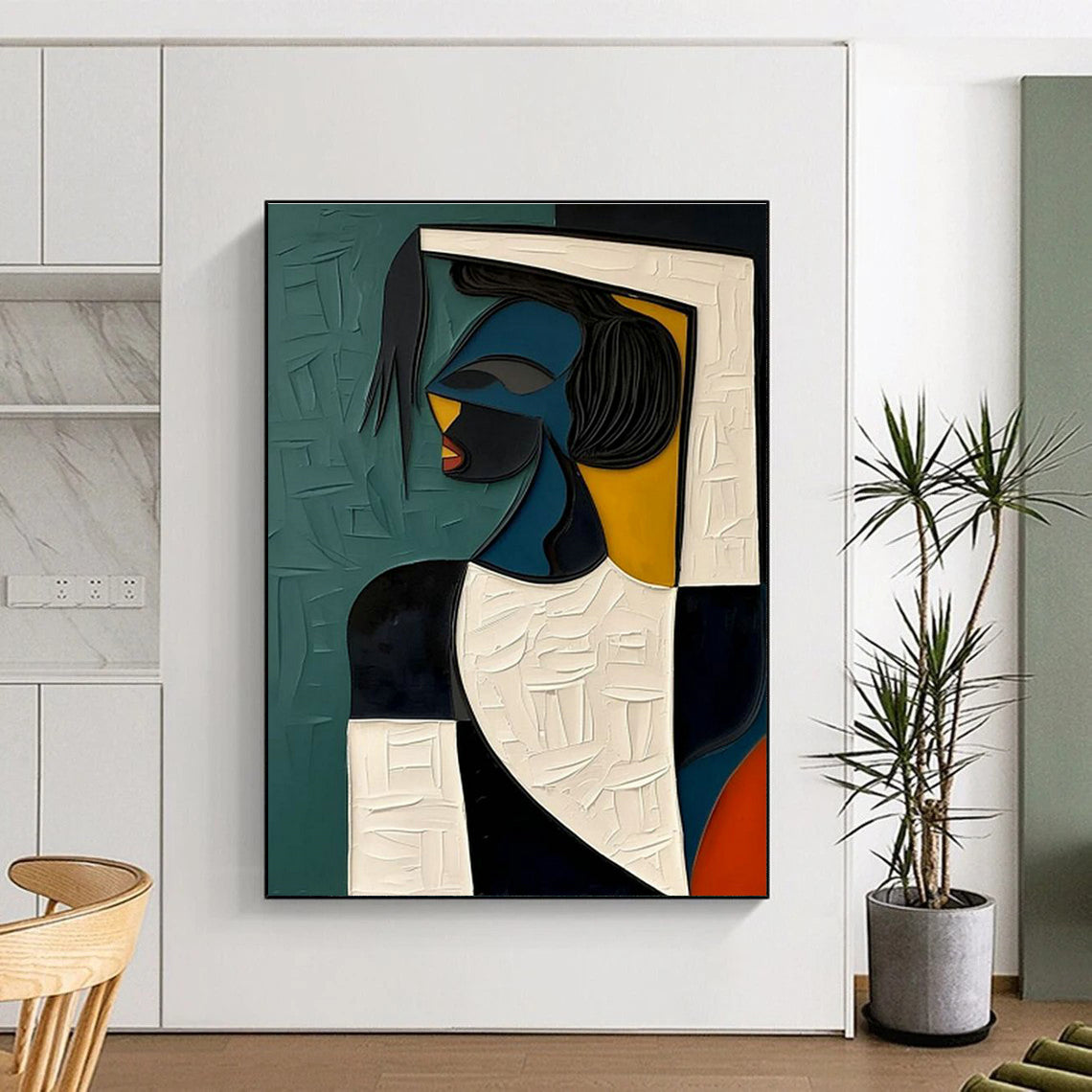 Abstract Figure Art for Bohemian Gallery & Design - Focused Space DLZ2167