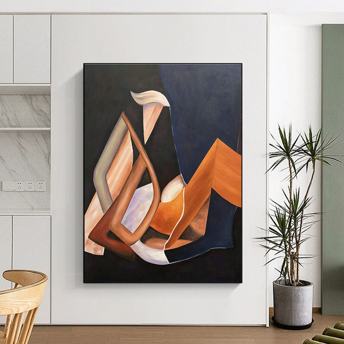 Geometric Color Abstract for Mid - Century Modern Lounge & Creative Design Studio DLZ0934