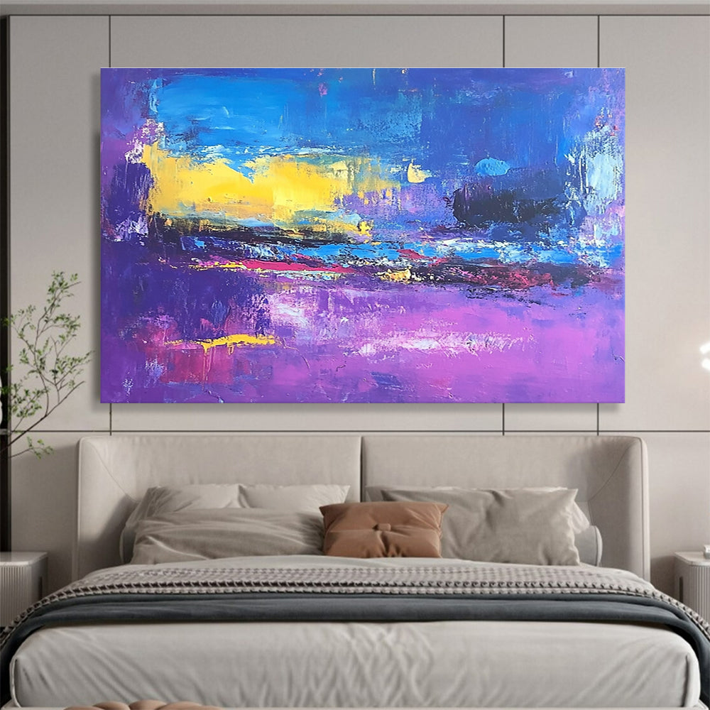 Vivid Color Field Abstract Art for Contemporary Art Fair & Trendy Rooftop Bar SC044