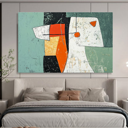 Abstract Geometric Forms Art for Industrial - Chic Loft & Avant - Garde Home SC198