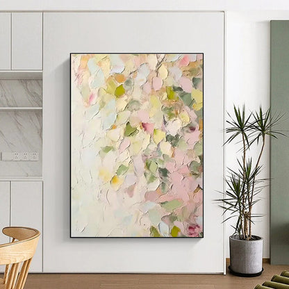 Pastel Flower Cluster Art for Minimalist Nursery & Spring Garden Brunch Spot DLZ1398