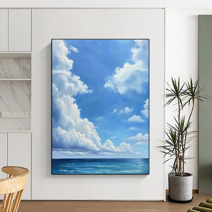 Sky and Sea Landscape for Coastal Home Living Room & Beachfront Hotel Lobby STSC923