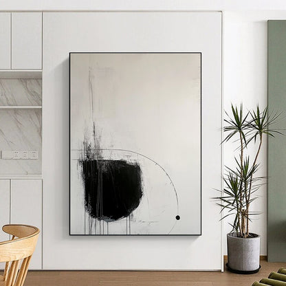 Black and White Abstract Shapes for Modern Office & Contemporary Art Gallery STSC520
