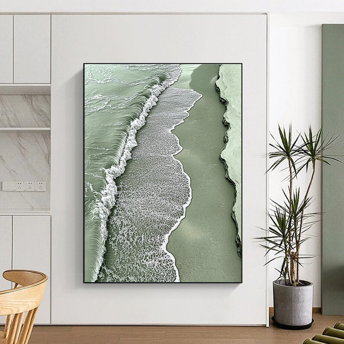 Aerial View of Green Waves for Nature - Inspired Home & Eco - Friendly Boutique STSC533