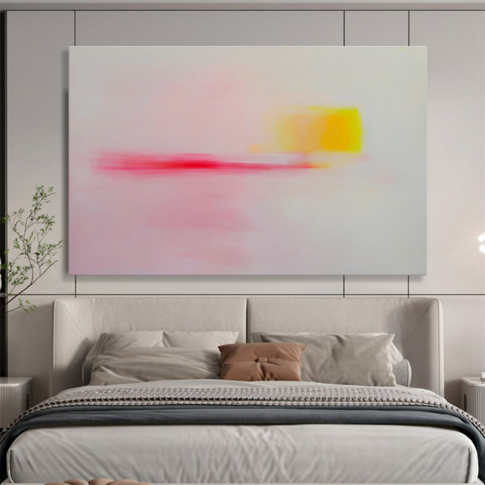 Subtle Color Blur Abstract Art for Minimalist Bedroom & Calming Spa SC251