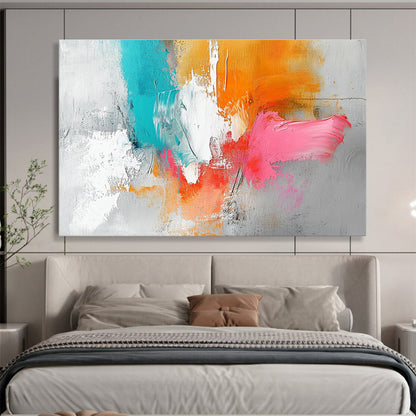 Bold Color Abstract Art for Modern Living Room & Creative Coworking Space SC148