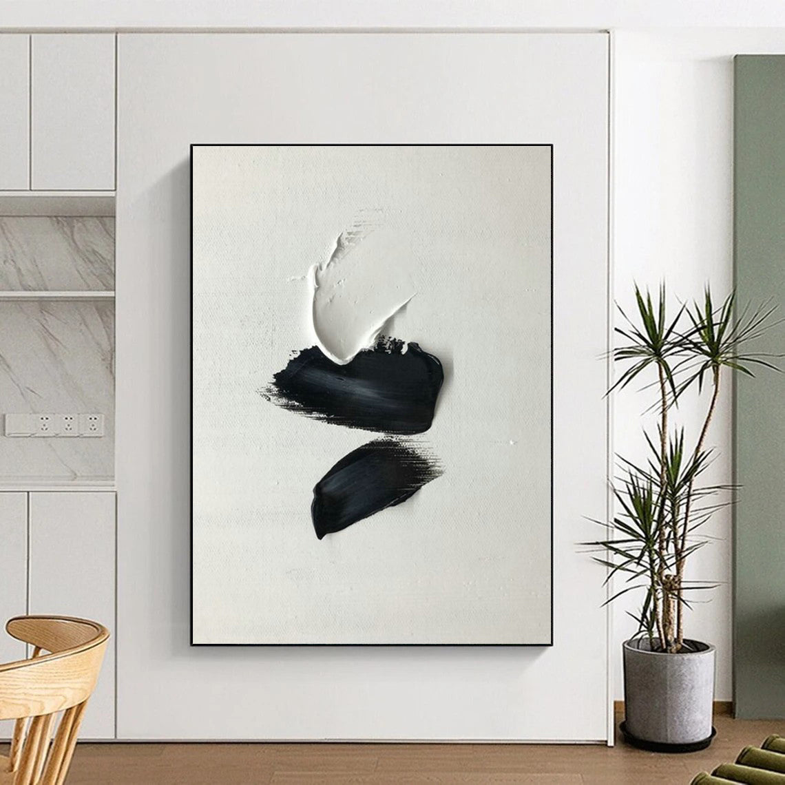 Black - White Abstract Form Art for Artistic Boutique & Creative Agency DLZ2366