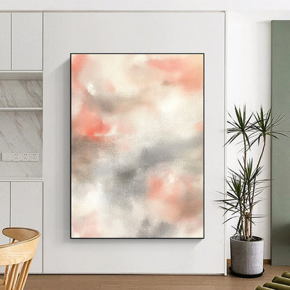 Soft Color Wash Calming Abstract Art for Minimalist Bedroom & Serene Home Reading Nook STSC1462
