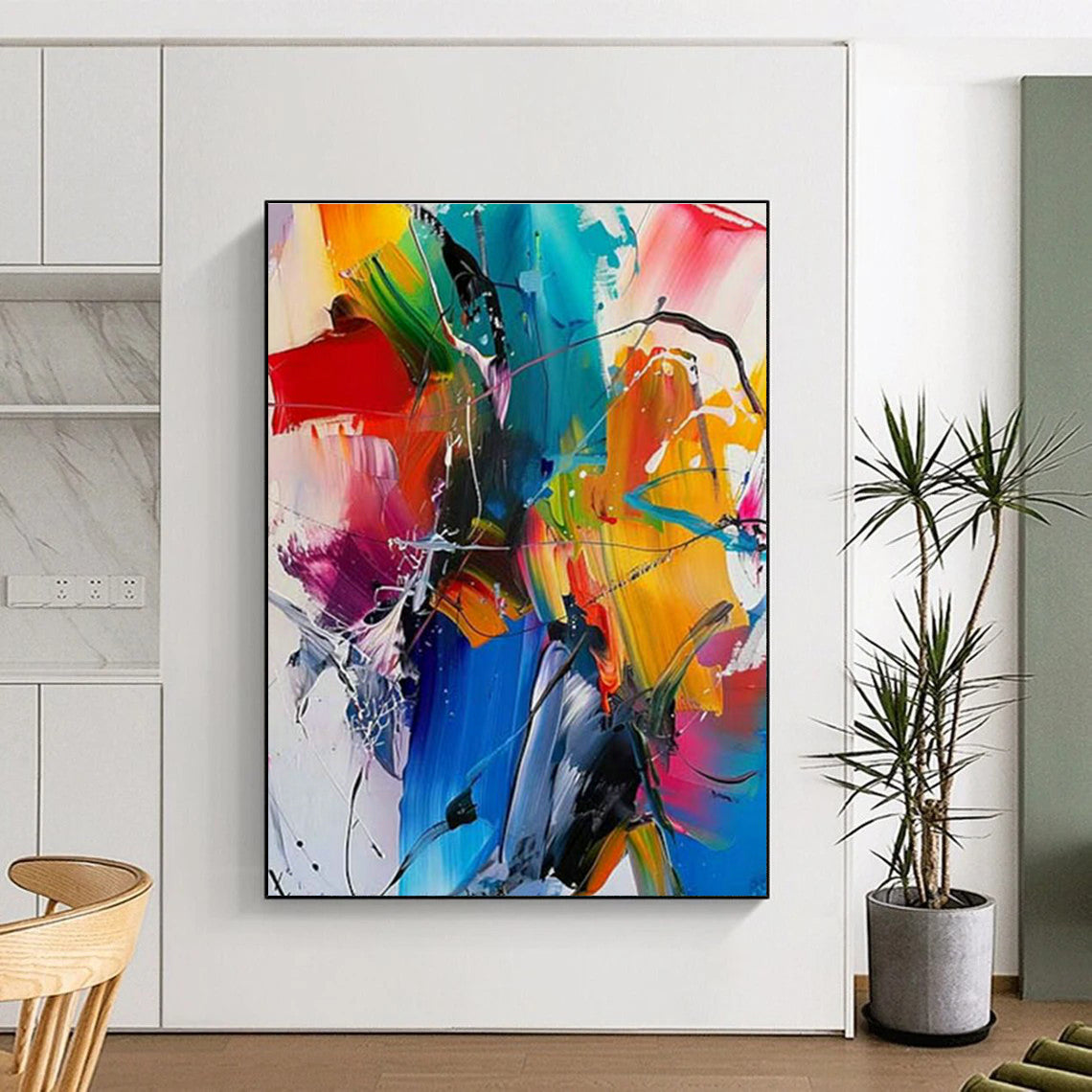 Vivid Abstract Painting 2 for Living Room & Studio DLZ0357