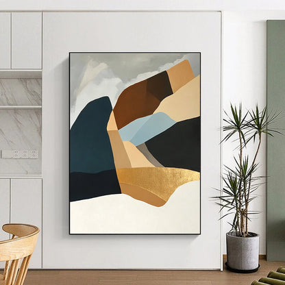 Geometric Landscape Art for Sunroom & Office STSC697
