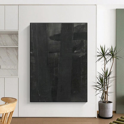 Dark Gray Abstract Art for Sophisticated Library & Home Bedroom DLZ1162