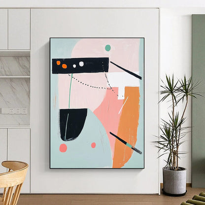 Pastel Geometric Art for Nursery & Craft Studio STSC691