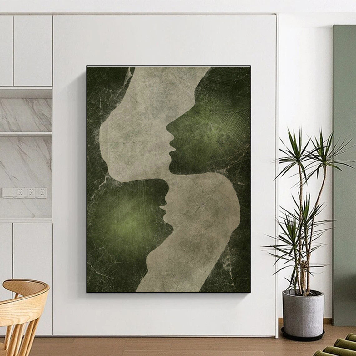 Abstract Faces Art for Contemporary Living Room & Art - Lovers’ Den DLZ1375
