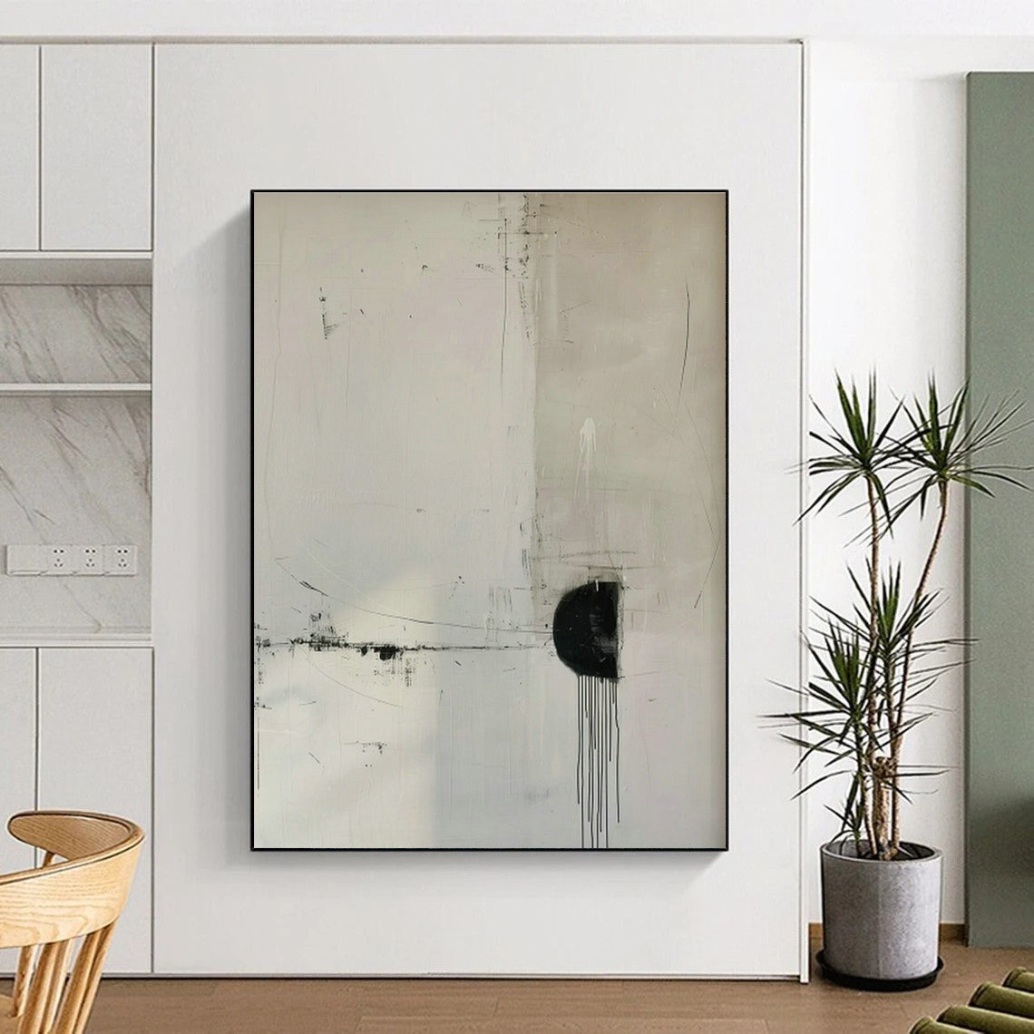 Minimalist Black - White Line Art for Bedroom & Study DLZ0421