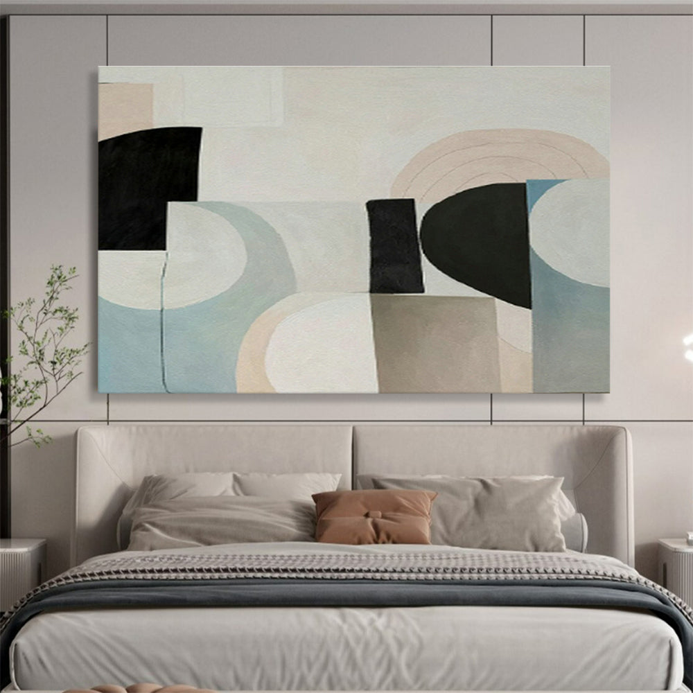 Light - Color Geometric Abstract for Scandinavian - Style Café DLZ2967