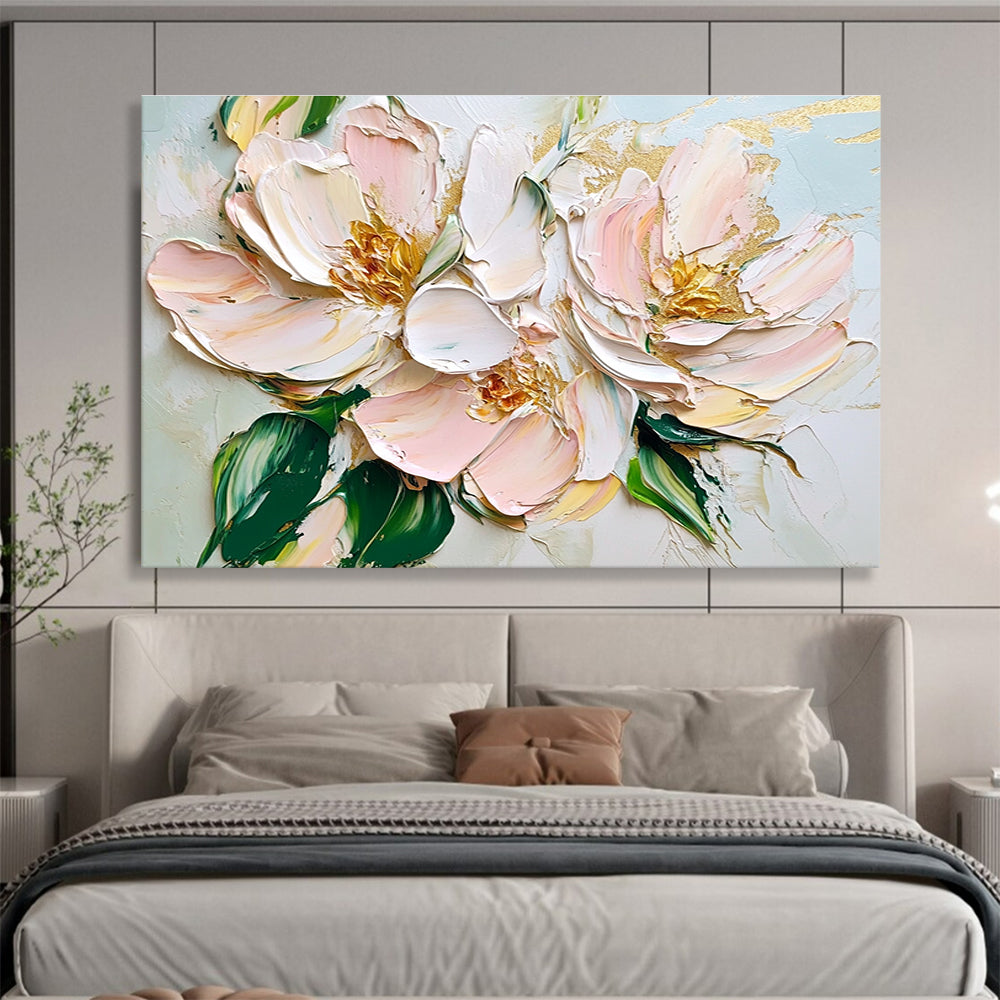 3D Pink Flowers Art for Wedding Venue & Feminine Boudoir SC123