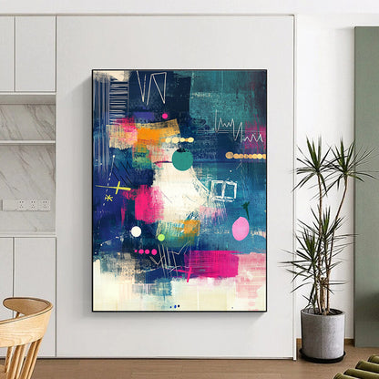 Colorful Abstract Composition for Creative Coworking Space & Art - Loving Café STSC966