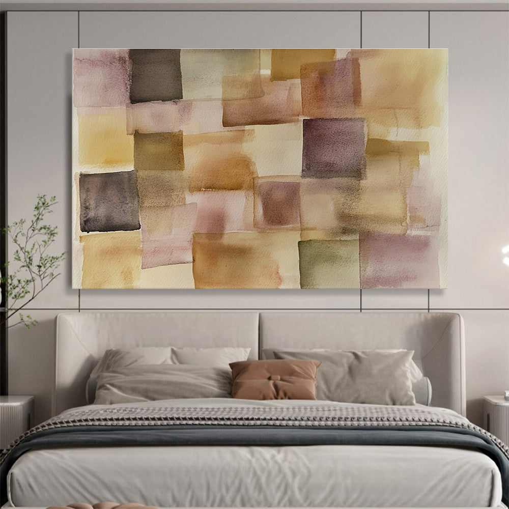 Warm Abstract Art for Bohemian Home & Artisan Café SC619
