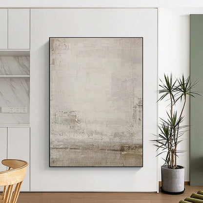 Gray - White Textured Art for Industrial Loft & Minimalist Bedroom DLZ1876
