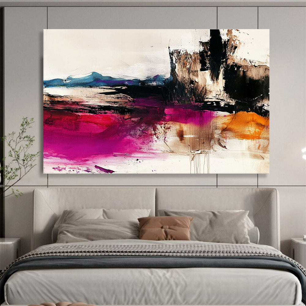 Color - Blended Abstract Landscape Art for Mountain Lodge & Spiritual Retreat SC046