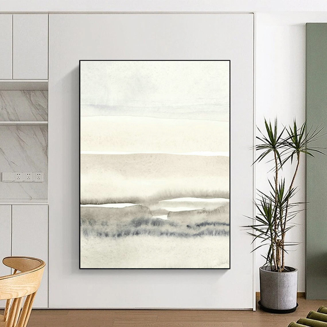 Light Ink - Tone Watercolor Art for Nature - Lover’s Library & Spa Waiting Area DLZ0715