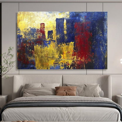 Bold City Color Abstract Art for Industrial Bar & Architecture Firm SC357