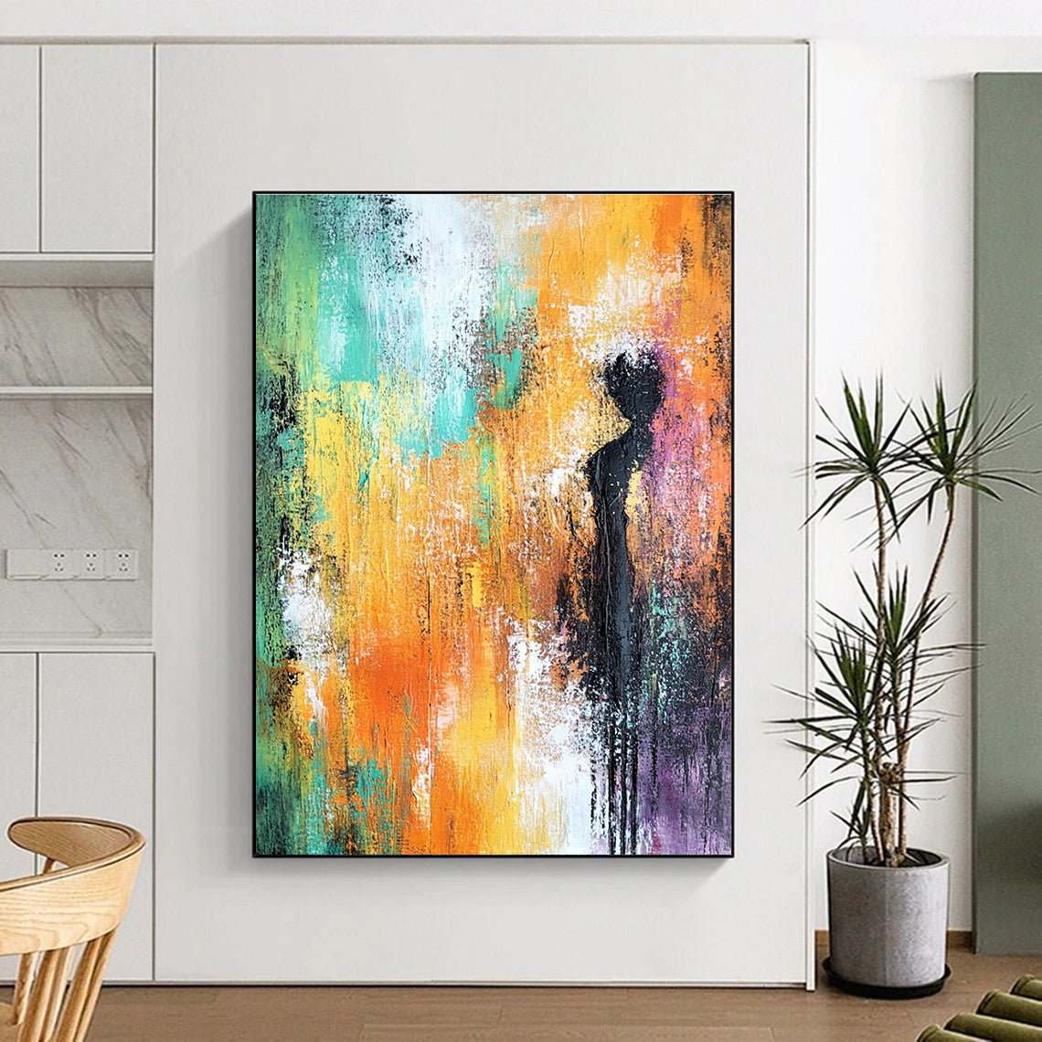 Colorful Silhouette in Abstract for Creative Home Office & Art - Centric Living Room STSC248