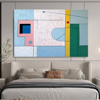 Geometric Line and Shape Art for Architectural Studio & Minimalist Café SC491