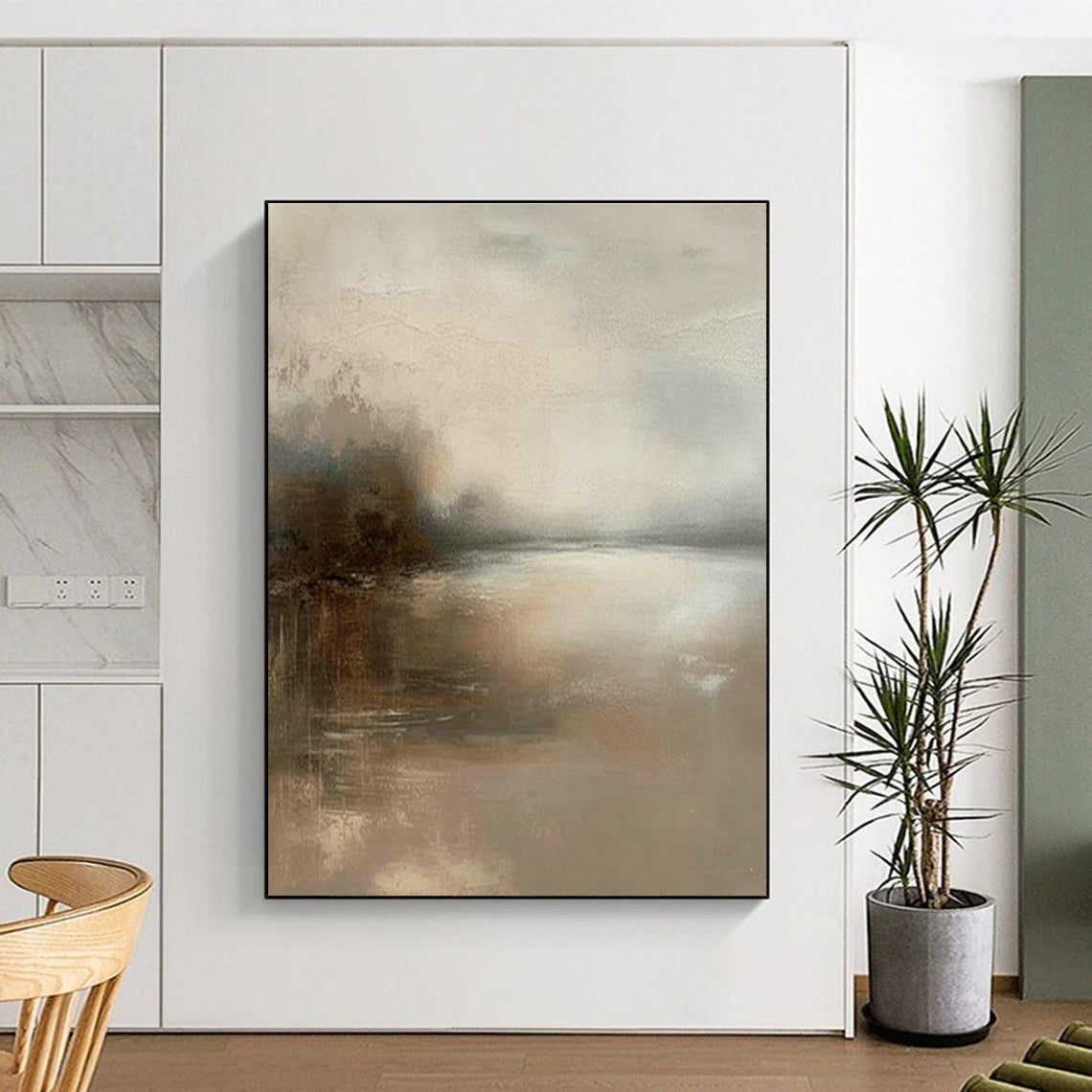 Misty Landscape Art for Cozy Home Bedroom Nightstands DLZ0231
