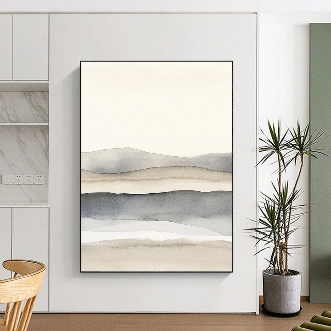 Minimalist Landscape Zen - Inspired Art for Japanese - Style Home & Calm Home Study STSC1464