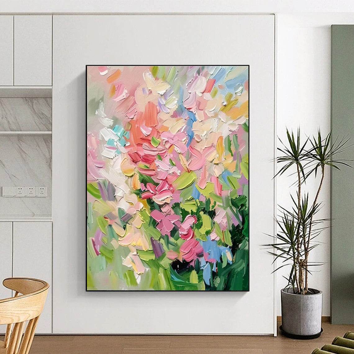 Impressionist Flower Bouquet Art for Garden Party Venue & French - Style Café DLZ1410