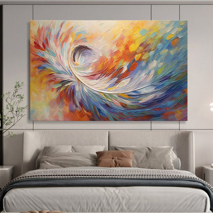 Colorful Swirl Abstract Art for Modern Art Gallery Feature Exhibits DLZ3254