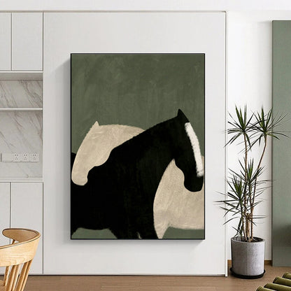 Modern Horse Art for Urban Loft & Horse - Lover’s Bedroom DLZ1418