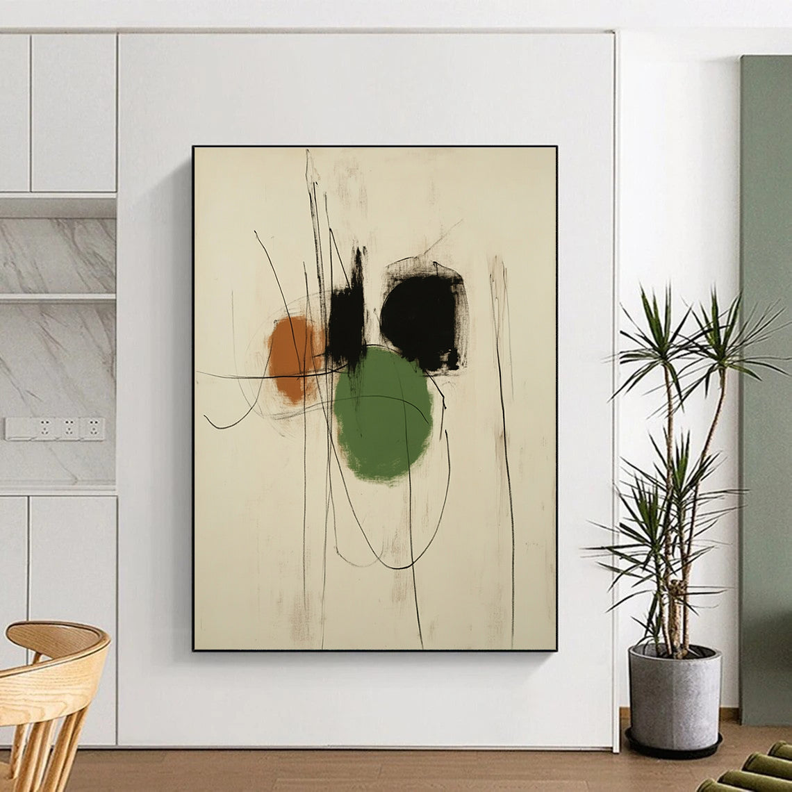 Minimalist Colorful Abstract for Scandinavian - Style Home & Modern Art Gallery STSC547