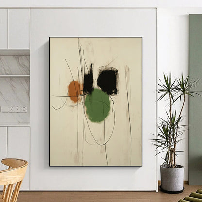 Minimalist Colorful Abstract for Scandinavian - Style Home & Modern Art Gallery STSC547