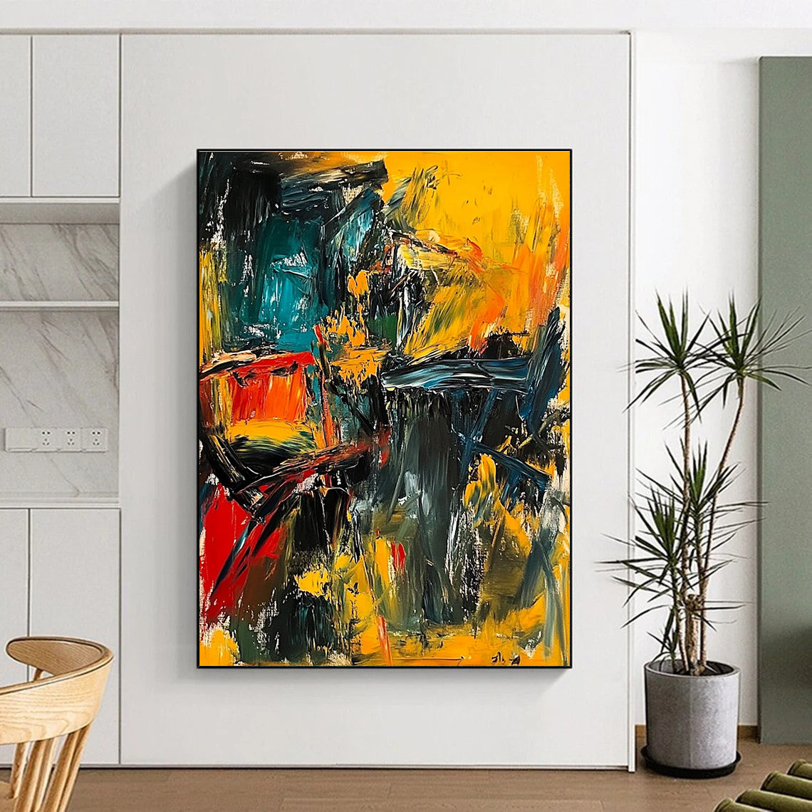 Expressive Abstract Composition for Modern Art Gallery & Urban Loft STSC553