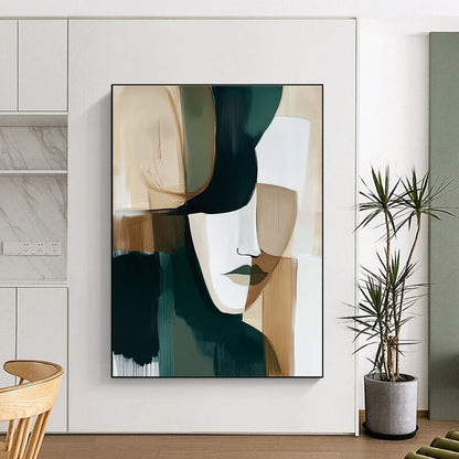 Abstract Geometric Face for Modern Art Gallery & Stylish Bedroom STSC749
