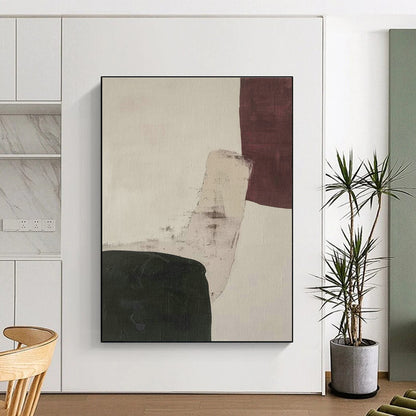 Brown - Black - White Abstract Art for Living Room & Bedroom DLZ0408